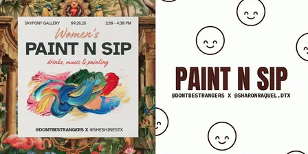 Women's Connect & Create: Paint & Sip w/ @sheshinestx (Dallas)