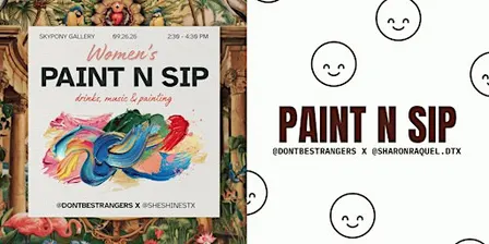 Women's Connect & Create: Paint & Sip w/ @sheshinestx (Dallas)
