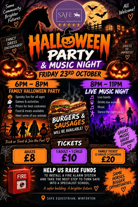 Halloween party followed by live music