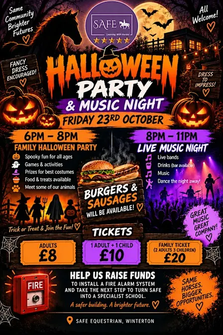 Halloween party followed by live music