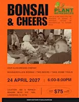 Bonsai & Cheers at Hour Glass Brewing | Bougainvillea Bonsai Workshop