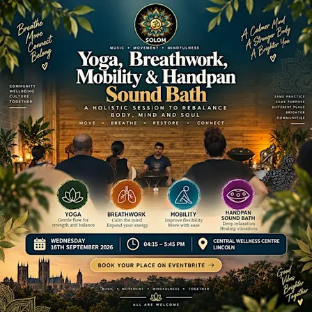 Solom Yoga , Breathart and handpan Sound Workshop LINCOLN