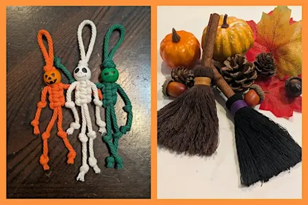 Drop in Halloween Macrame Craft