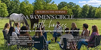 Women's Circle With Horses - Sat, Nov 7, 11am to 2pm