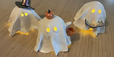 Ghost Tealights: Air Dry Clay