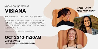 Sunday Reset at Vibiana: Yoga & Soundbath