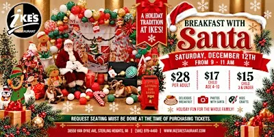 Breakfast with Santa at Ike’s Restaurant