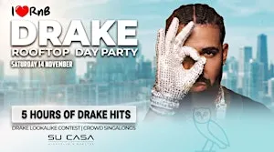 DRAKE ROOFTOP DAY PARTY BRISBANE