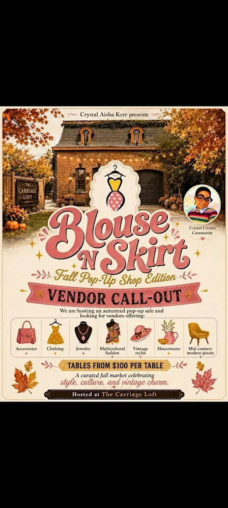 Blouse N Skirt Pop-Up Market Vendor Callout - now taking applications