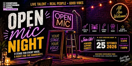 Open Mic Night @ Cosford Container Park