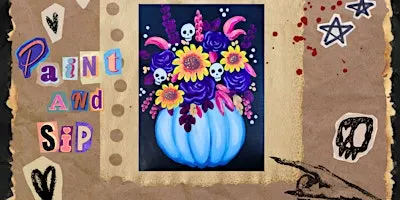 Midnight Bloom – Paint & Sip