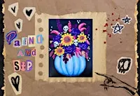 Midnight Bloom – Paint & Sip