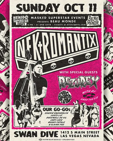 Nekromantix, The Rezurex, The Night Times @ The Swan Dive LV