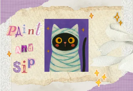 Mummy Meow Paint & Sip