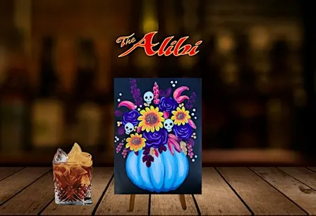 Spooky Bloom Paint & Sip at The Alibi