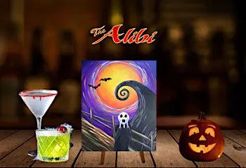Nightmare Before Christmas Paint & Sip at The Alibi