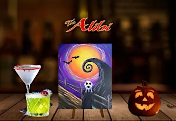 Nightmare Before Christmas Paint & Sip at The Alibi