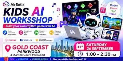 [Gold Coast]Kids AI Workshop -Build your own rhythm game with AI