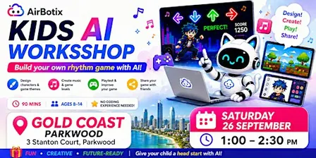 [Gold Coast]Kids AI Workshop -Build your own rhythm game with AI