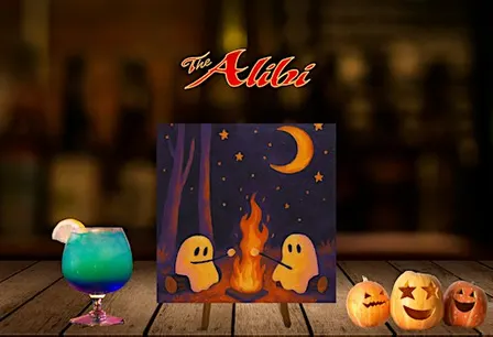 Ghostly Campfire Paint & Sip at The Alibi