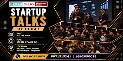 Startup Talks by CEDAT