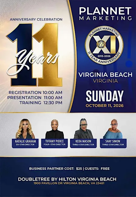 PlanNet Marketing 11 Year Anniversary - Virginia Beach