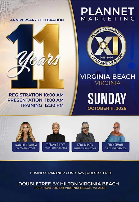 PlanNet Marketing 11 Year Anniversary - Virginia Beach
