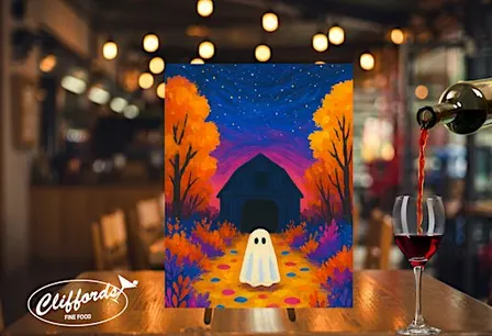 Spooky Barn Paint & Sip at Cliffords