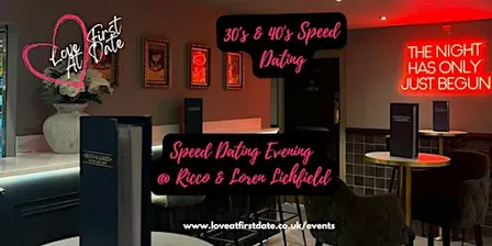 30's & 40's Speed Dating Evening in Lichfield