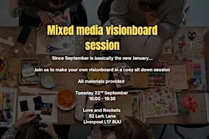 Mixed Media Visionboard session