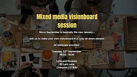 Mixed Media Visionboard session