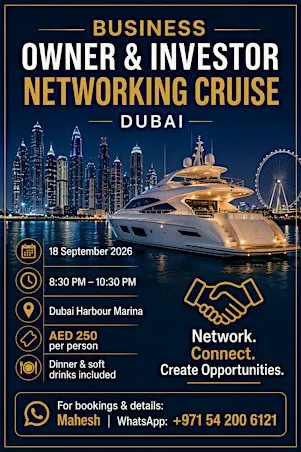 Dubai Cruise Networking & Party