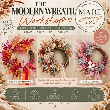 A VERY MADE CHRISTMAS: Modern Wreath Edition
