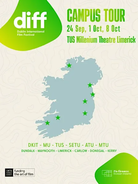DIFF Irish Campus Cinema Tour presented by LSAD TUS
