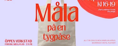 Öppen verkstad - Måla på en tygpåse