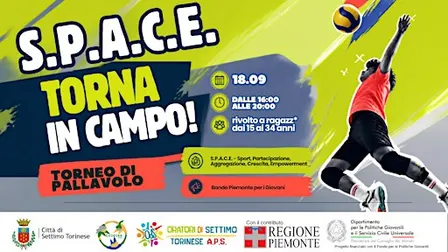 Progetto S.P.A.C.E. – Torneo di pallavolo