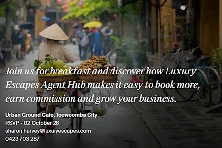 Luxury Escapes Agent Hub Toowoomba Breakfast