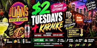 $2 Tuesdays + Karaoke at Juan’s Rooftop & Cantina