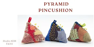 Hand stitched pincushion