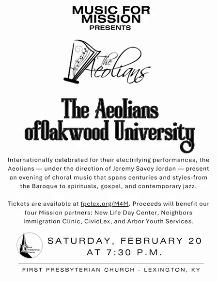 Music for Mission presents: The Aeolians of Oakwood University