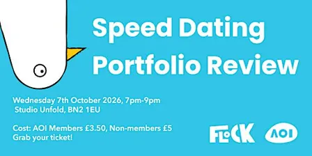 Speed Dating Portfolio Review / Brighton illustrator meet-up / Flock