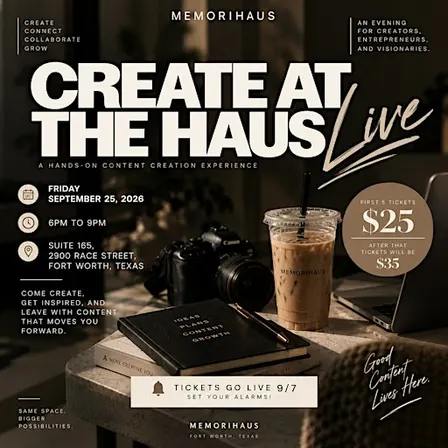 Create at the Haus : Live