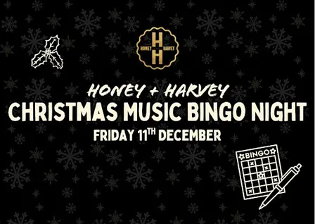 Honey + Harvey Christmas Music Bingo Night