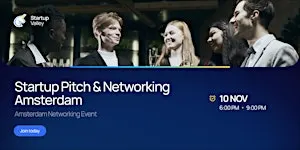 Startup Pitch & Networking Amsterdam