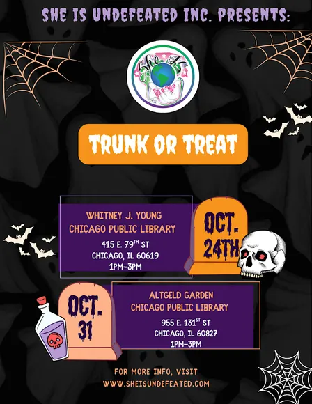 She Is Undefeated Inc., Presents: "Trunk or Treat"