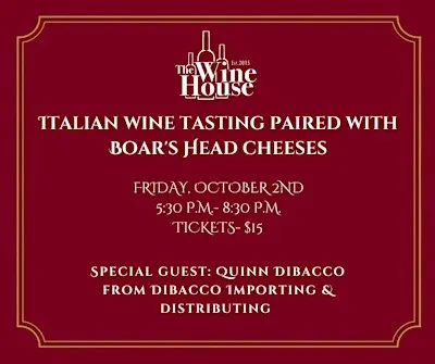 Italian Wines paired with Boars Head Cheeses!