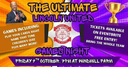 Lincoln United Juniors - Ultimate Games Night