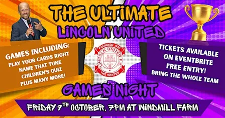 Lincoln United Juniors - Ultimate Games Night
