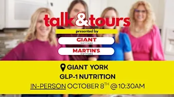 IN-PERSON: Talk & Tour at GIANT York 10/8 at 10:30 AM