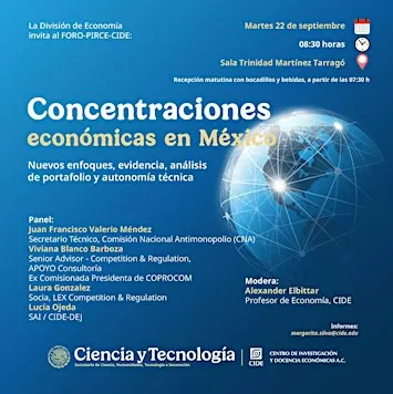 FORO-PIRCE-CIDE   Concentraciones económicas en México